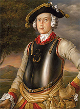 Барон Мюнхгаузен в 32 года, портрет работы Г. Брукнера